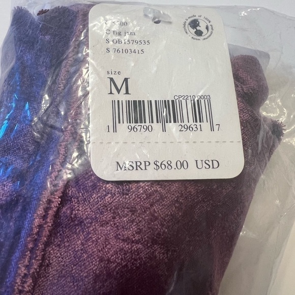Free People All Night Velvet Tunic Camisole Top Fig Jam Purple Size Medium NWT - Picture 5 of 8